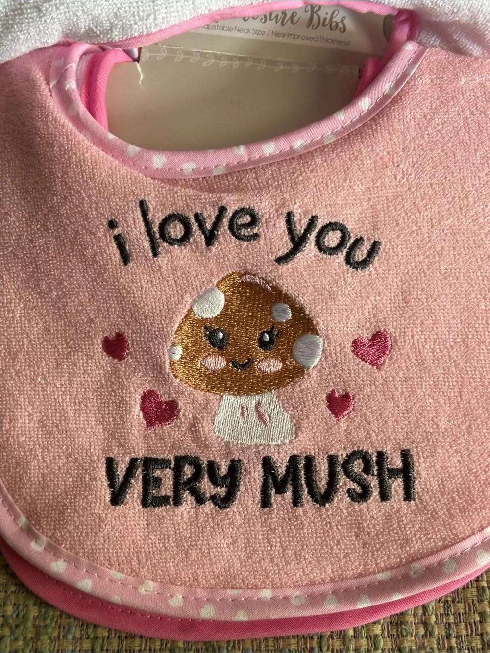 Baby Girl Bib and Washcloth Bundle